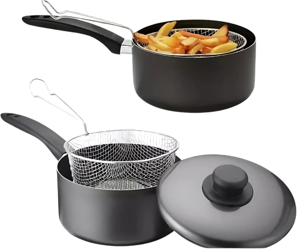 Chip Pan with Basket & Lid