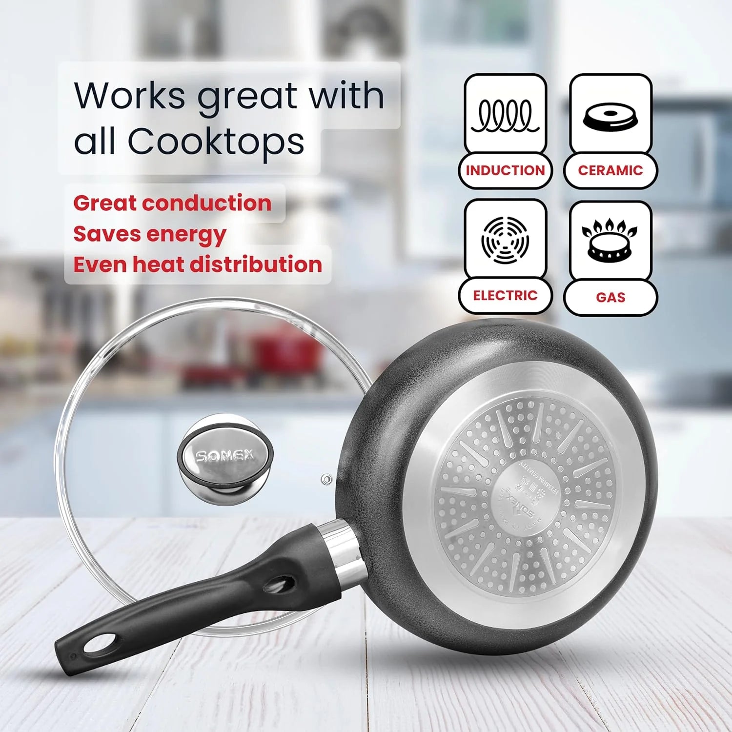 Induction Frying Pan with Lid