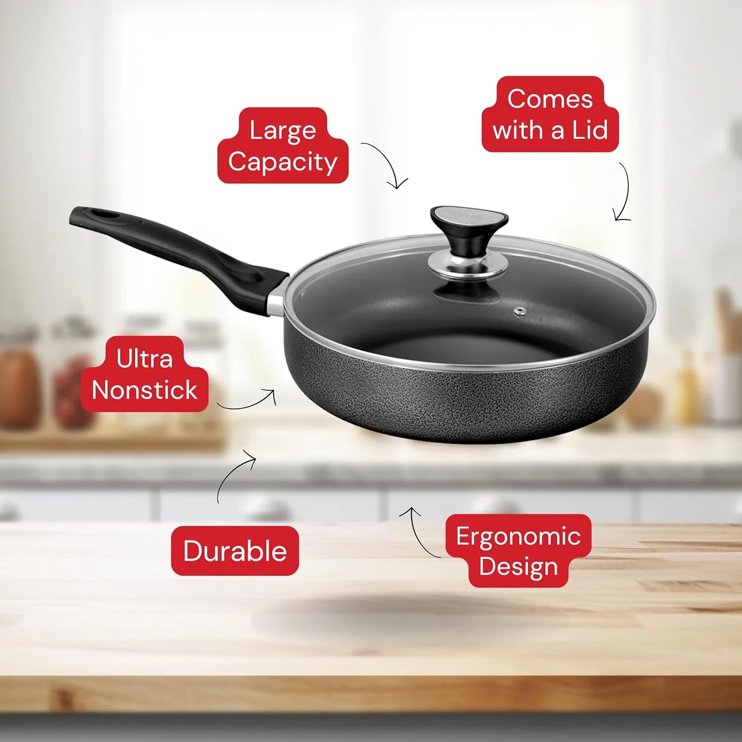 Induction Frying Pan with Lid