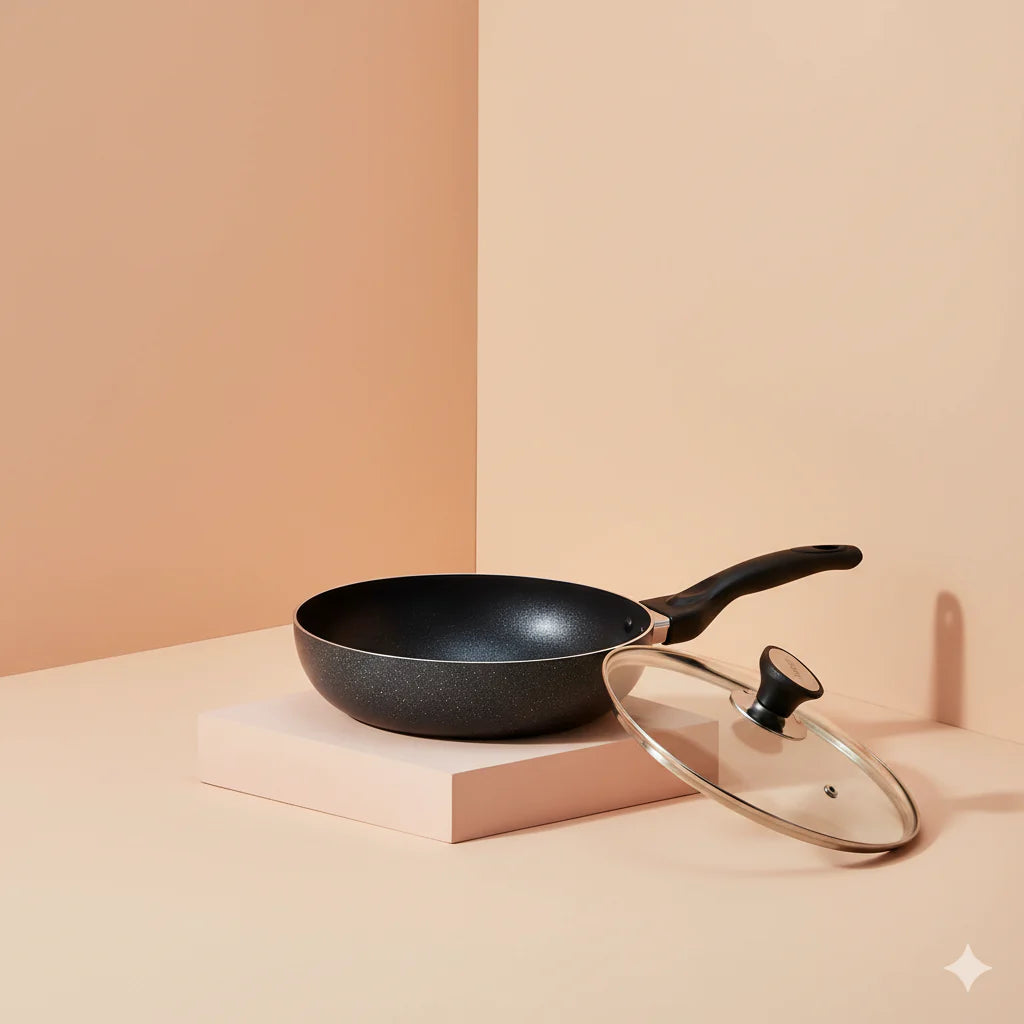 Induction Wok Non Stick with Lid