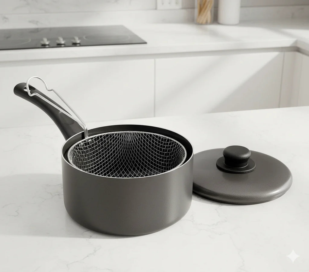 Chip Pan with Basket & Lid