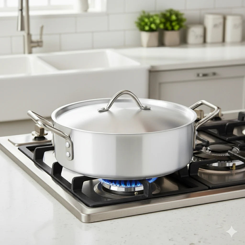 8-Piece Aluminum Fish Pot Set 3/6