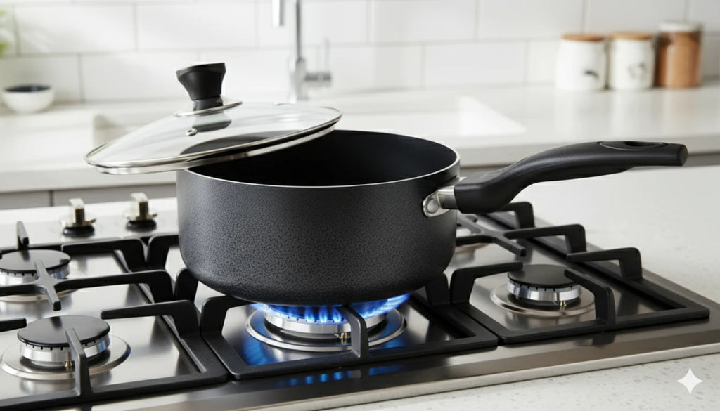 Non Stick Saucepan with Glass Lid