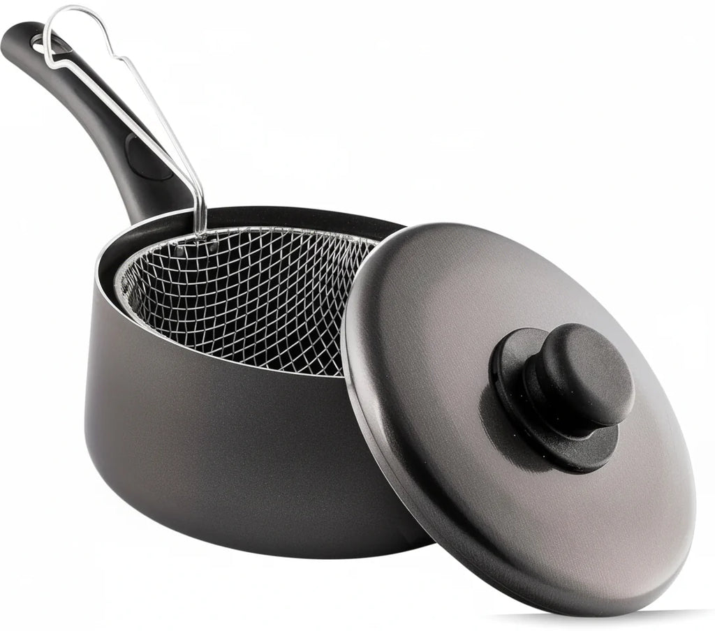 Chip Pan with Basket & Lid